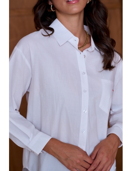 Chemise Amour Blanc RITA Noho - 1 | Accueil