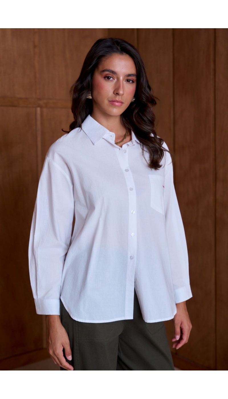 Chemise Amour Blanc RITA Noho - 4 | Accueil