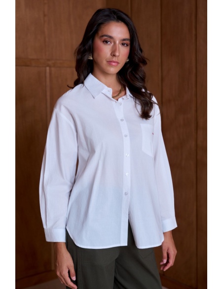 Chemise Amour Blanc RITA Noho - 4 | Accueil