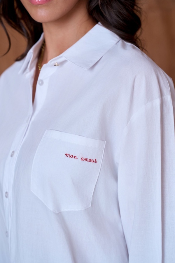 Chemise Amour Blanc RITA Noho - 1 | Accueil 2