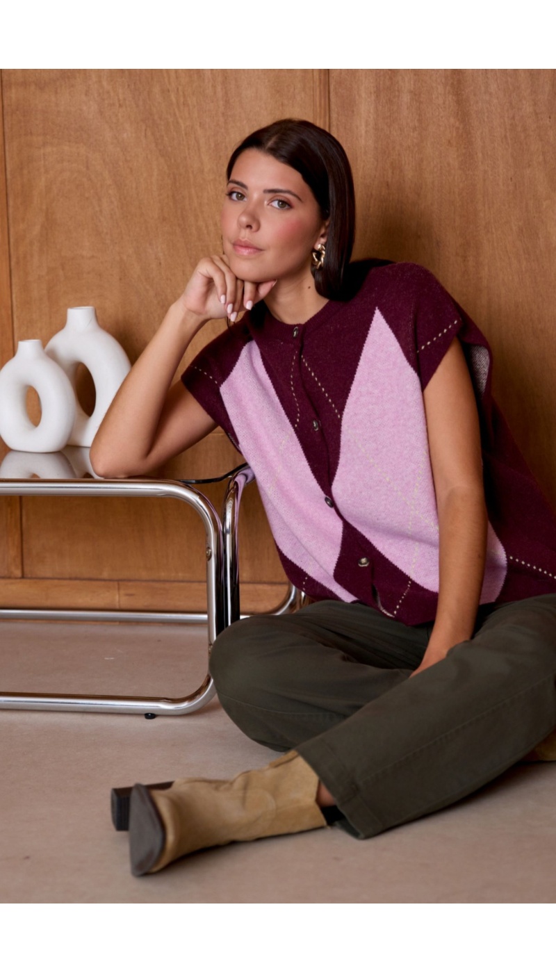 Gilet Motif Rose ORPHÉE Noho - 2 | Bienvenido