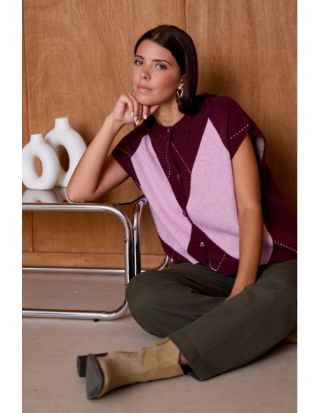 Gilet Motif Rose ORPHÉE Noho - 2 | Bienvenido
