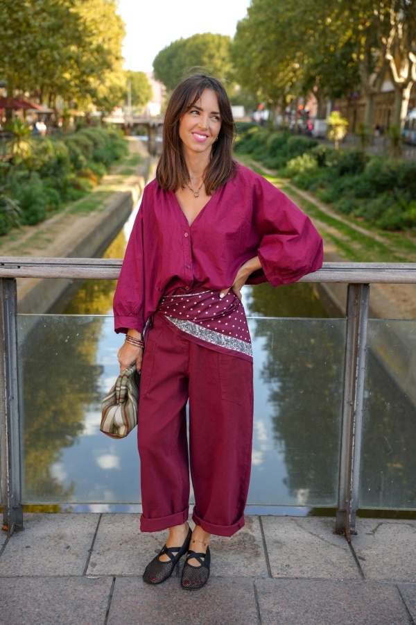 Pantalon Bordeaux Baggy BOSTON Noho - 1 | Bienvenido