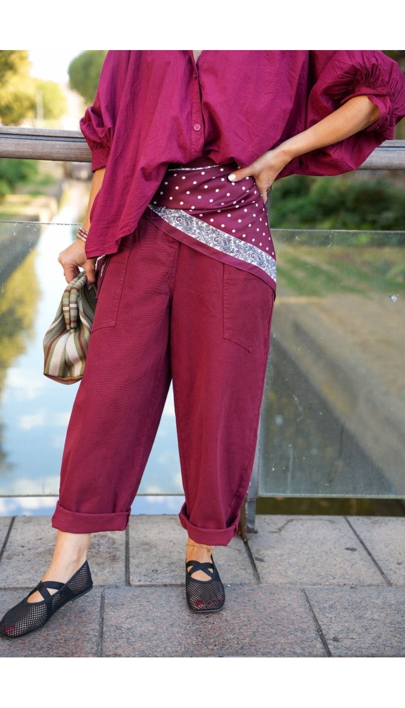 Pantalon Bordeaux Baggy BOSTON Noho - 3 | Willkommen