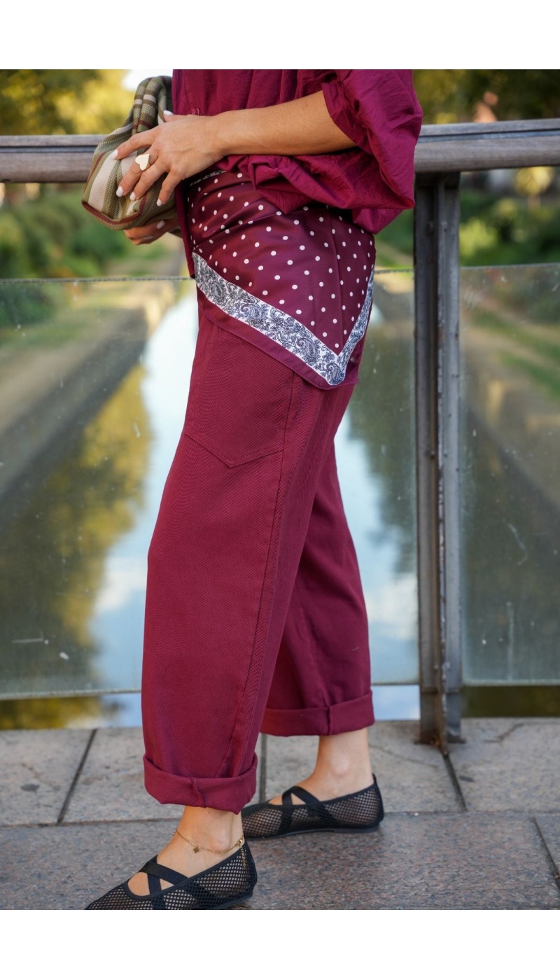Pantalon Bordeaux Baggy BOSTON Noho - 4 | Willkommen