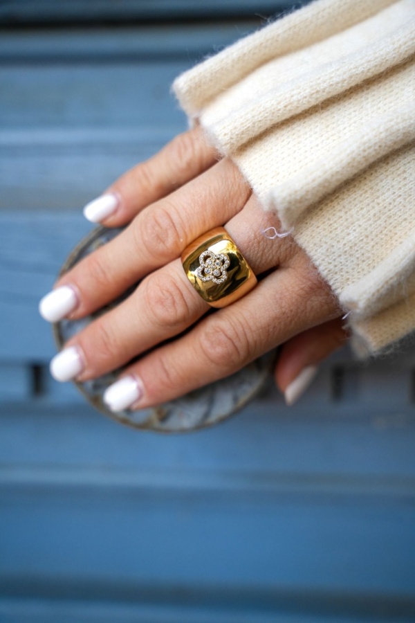 Bague Fleurs Doré PERRY Noho - 2 | Accueil 2