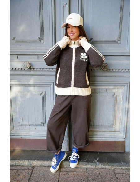 Pantalon Baggy Choco BOSTON Noho - 4 | Accueil