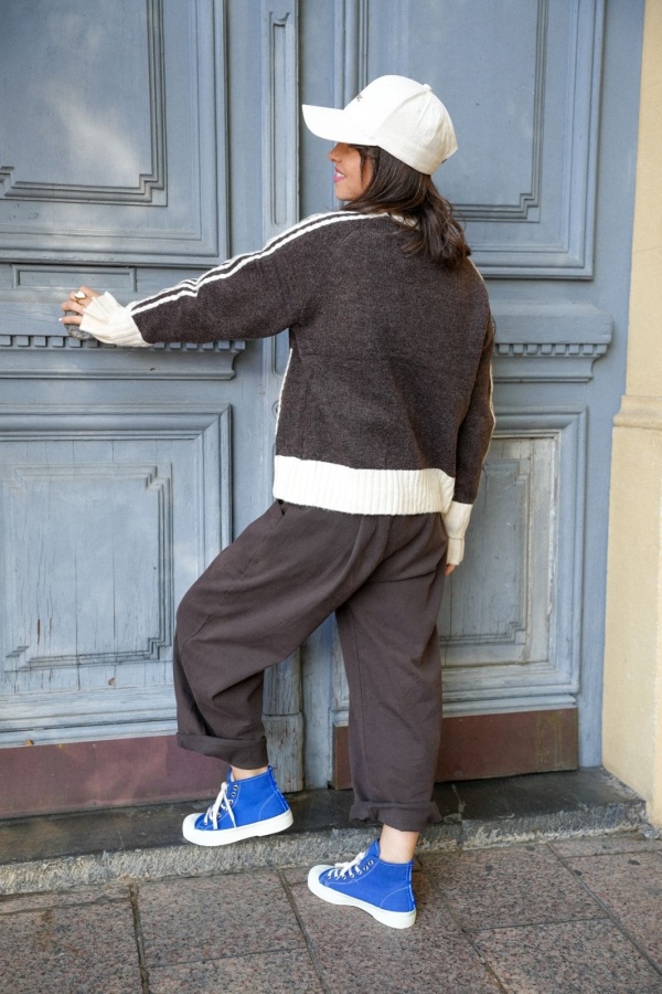 Pantalon Baggy Choco BOSTON Noho - 1 | Accueil 2