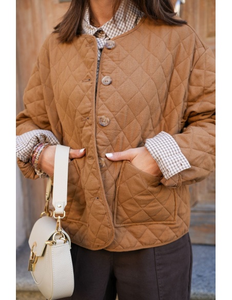 Veste Matelassée Camel LIA Noho - 2 | FEMMES