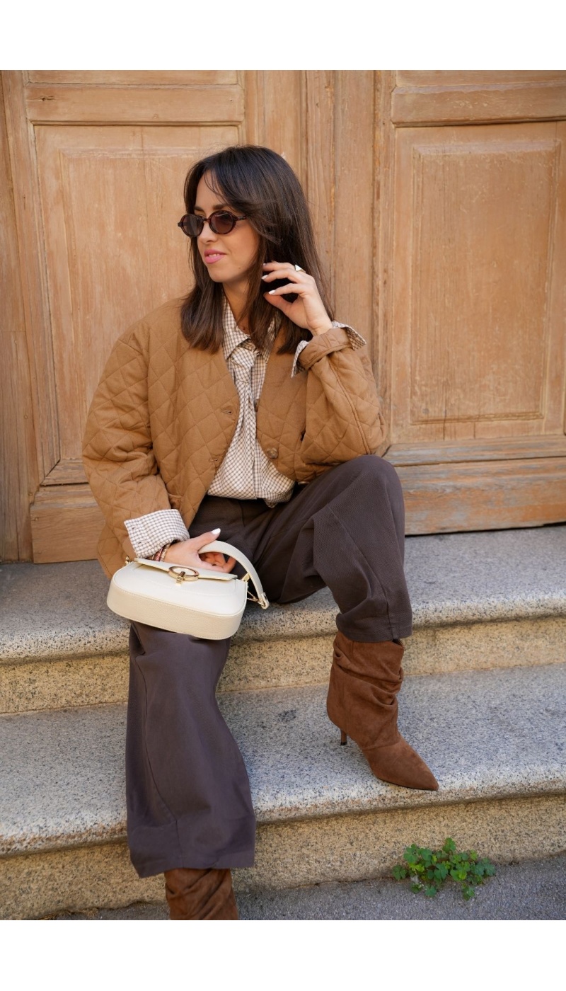 Veste Matelassée Camel LIA Noho - 4 | FEMMES