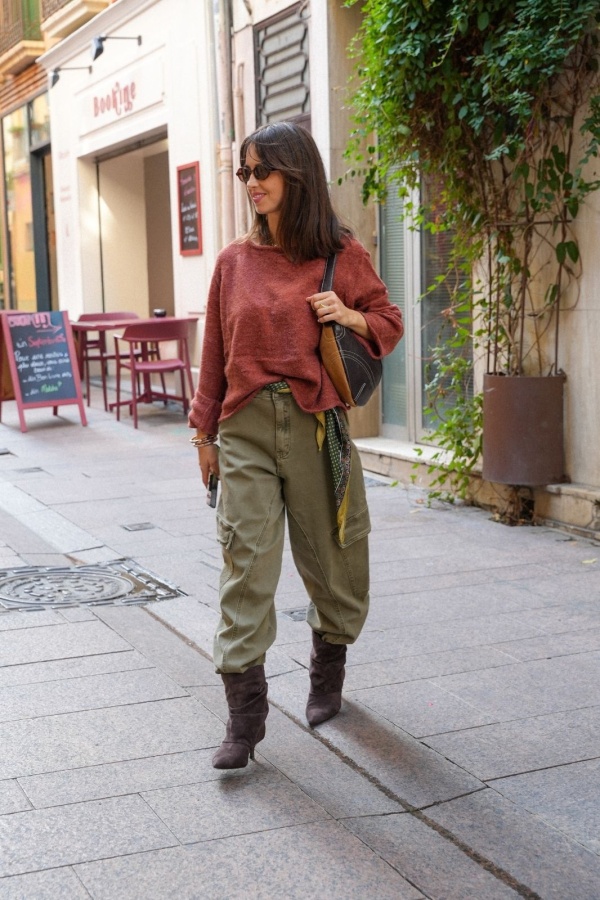 PANTALON FEMME KAKI H26 Noho - 1 | RUNTER