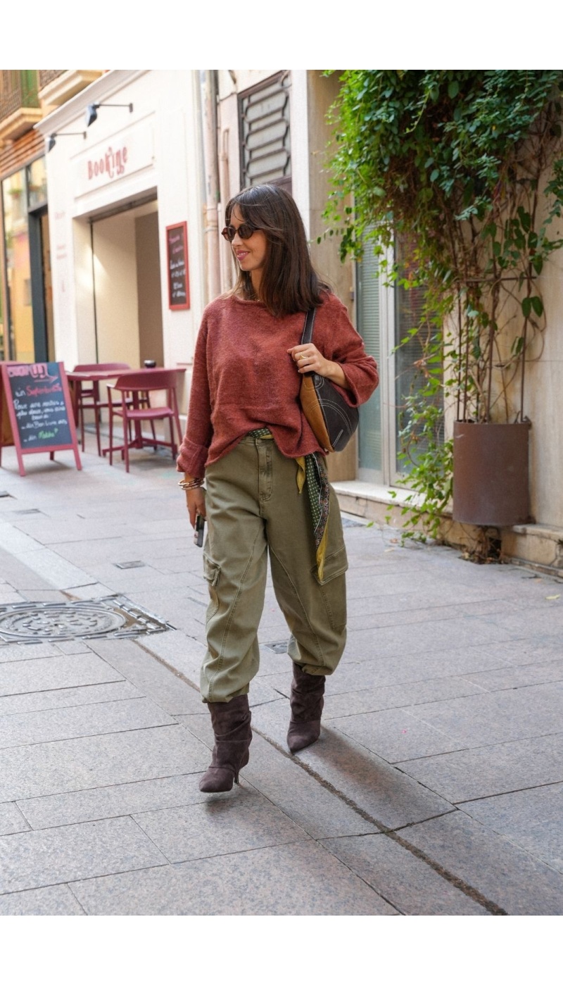 PANTALON FEMME KAKI H26 Noho - 1 | RUNTER