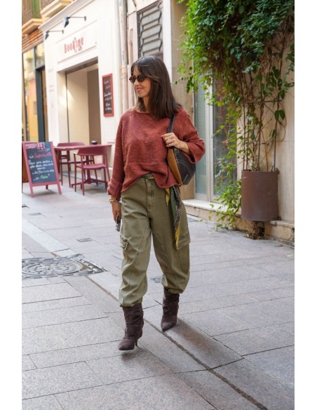 PANTALON FEMME KAKI H26 Noho - 1 | RUNTER