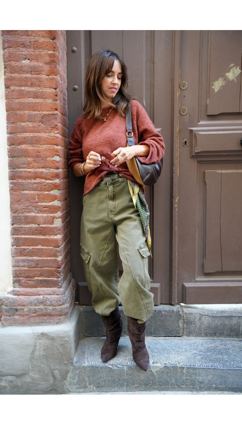 PANTALON FEMME KAKI H26 Noho - 3 | RUNTER