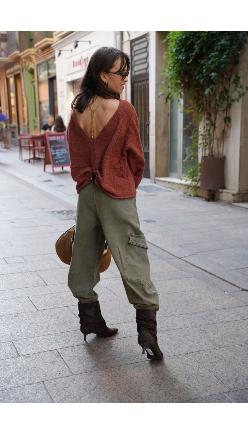 PANTALON FEMME KAKI H26 Noho - 6 | RUNTER