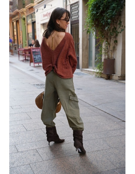 PANTALON FEMME KAKI H26 Noho - 6 | RUNTER