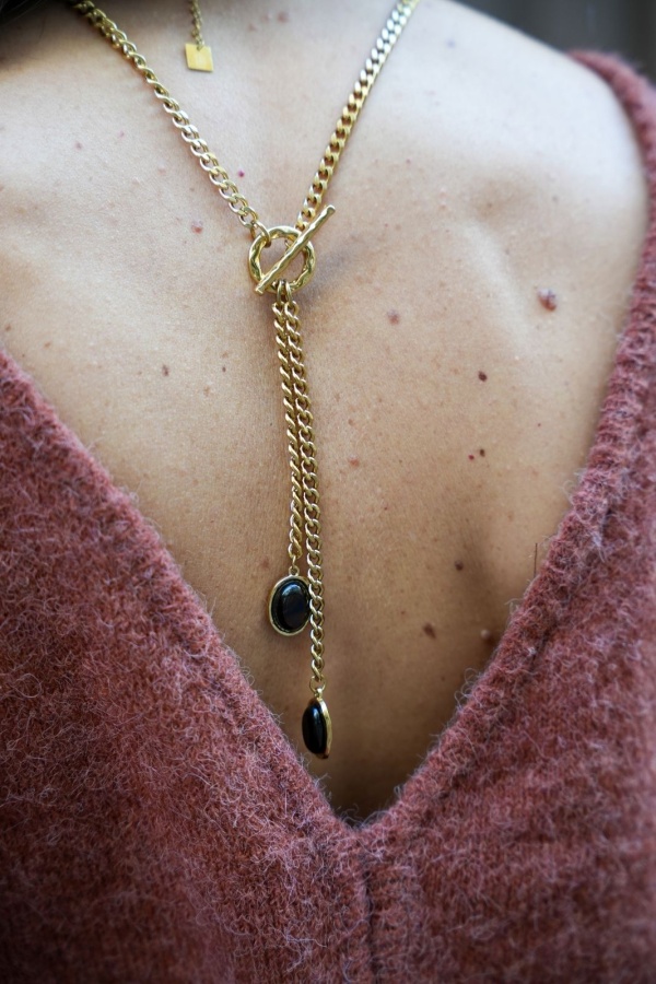 Collier Pierre Choco SOUJY Noho - 1 | BIJOUX