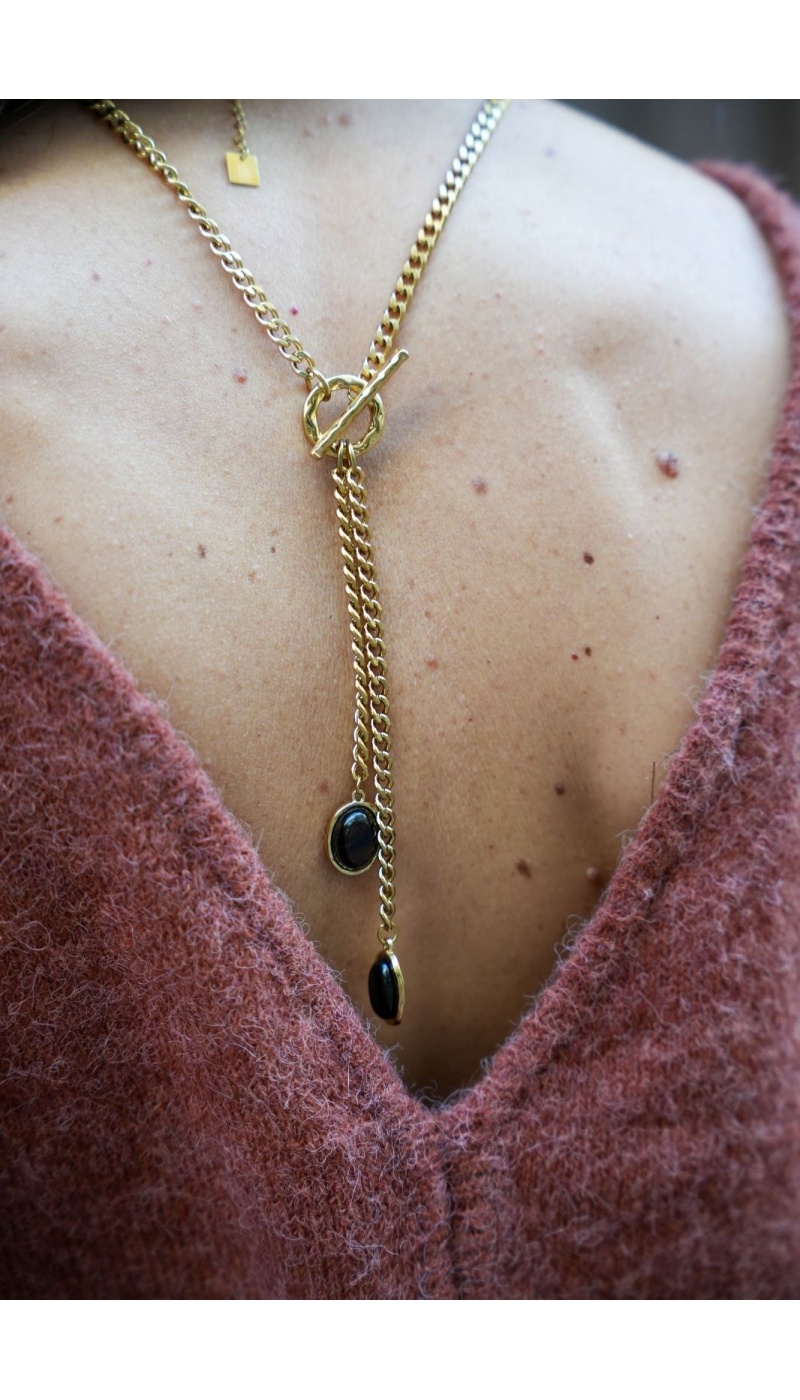 Collier Pierre Choco SOUJY Noho - 1 | BIJOUX