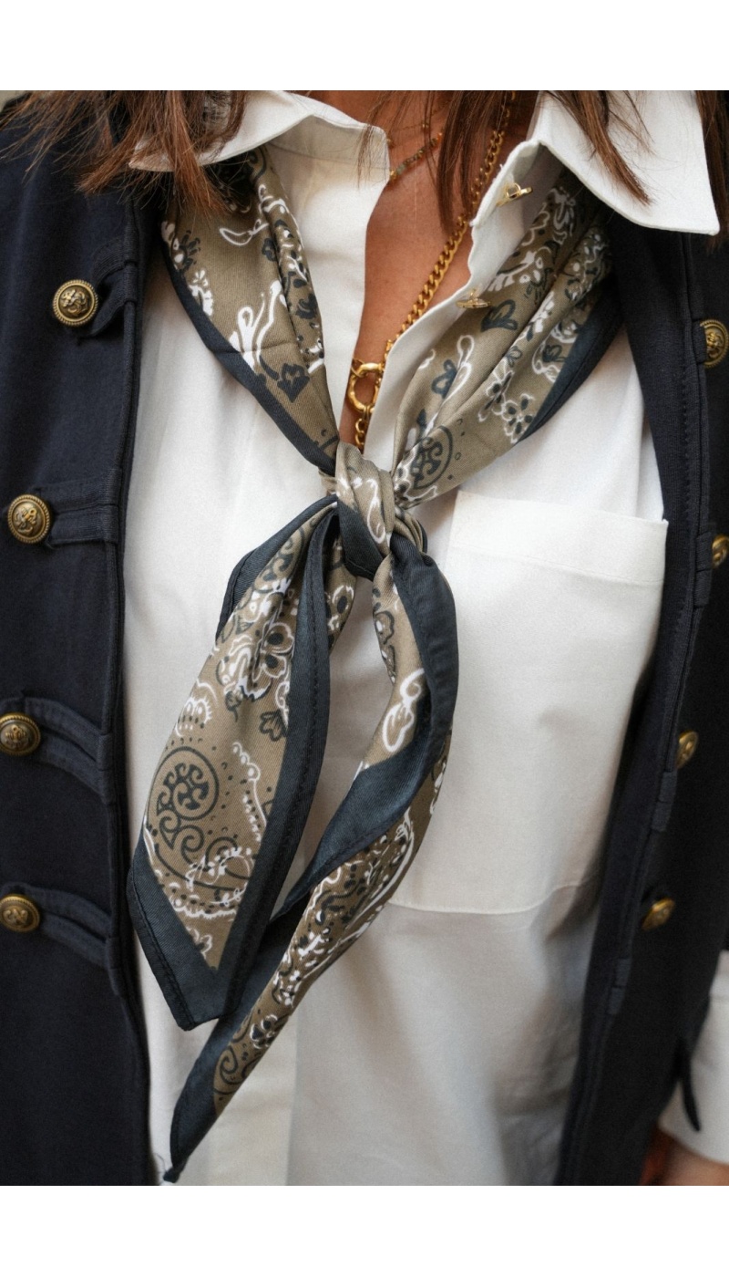 Foulard Imprimé Bandana Marron ANZIO Noho - 1 | Willkommen
