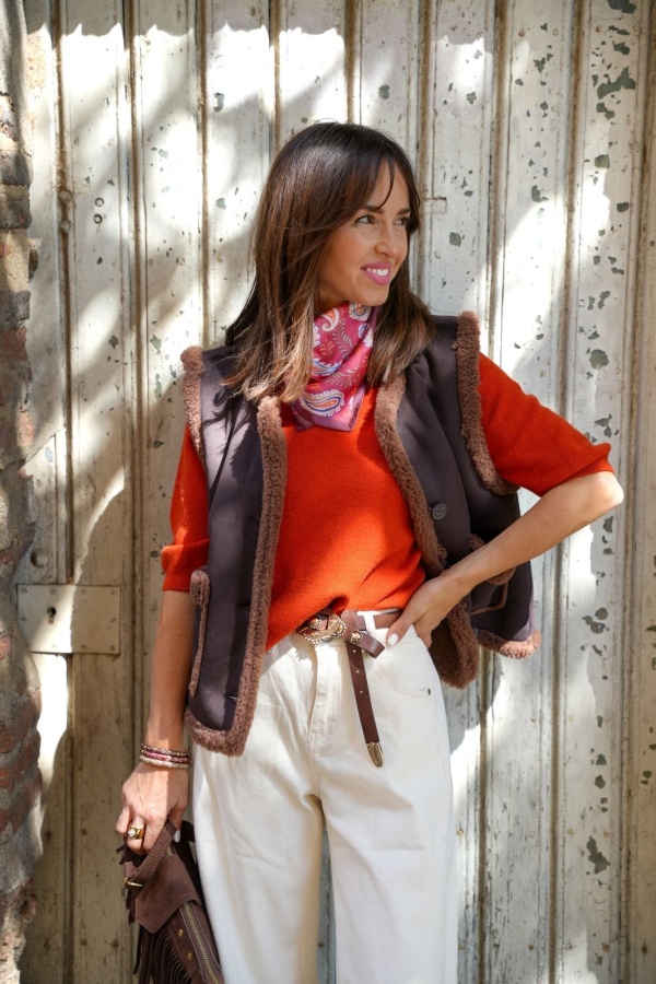 Gilet Sans Manche Choco VMLINA Vero Moda - 1 | HAUTS