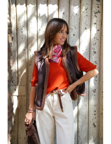 Gilet Sans Manche Choco VMLINA Vero Moda - 1 | HAUTS