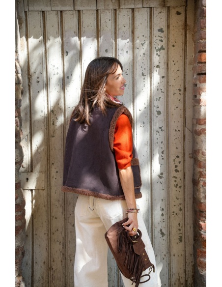 Gilet Sans Manche Choco VMLINA Vero Moda - 3 | HAUTS