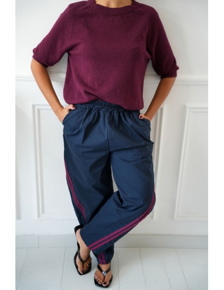 PANTALON FEMME BANDE BO/MAR H26 Johanna - 2 | Benvenuto