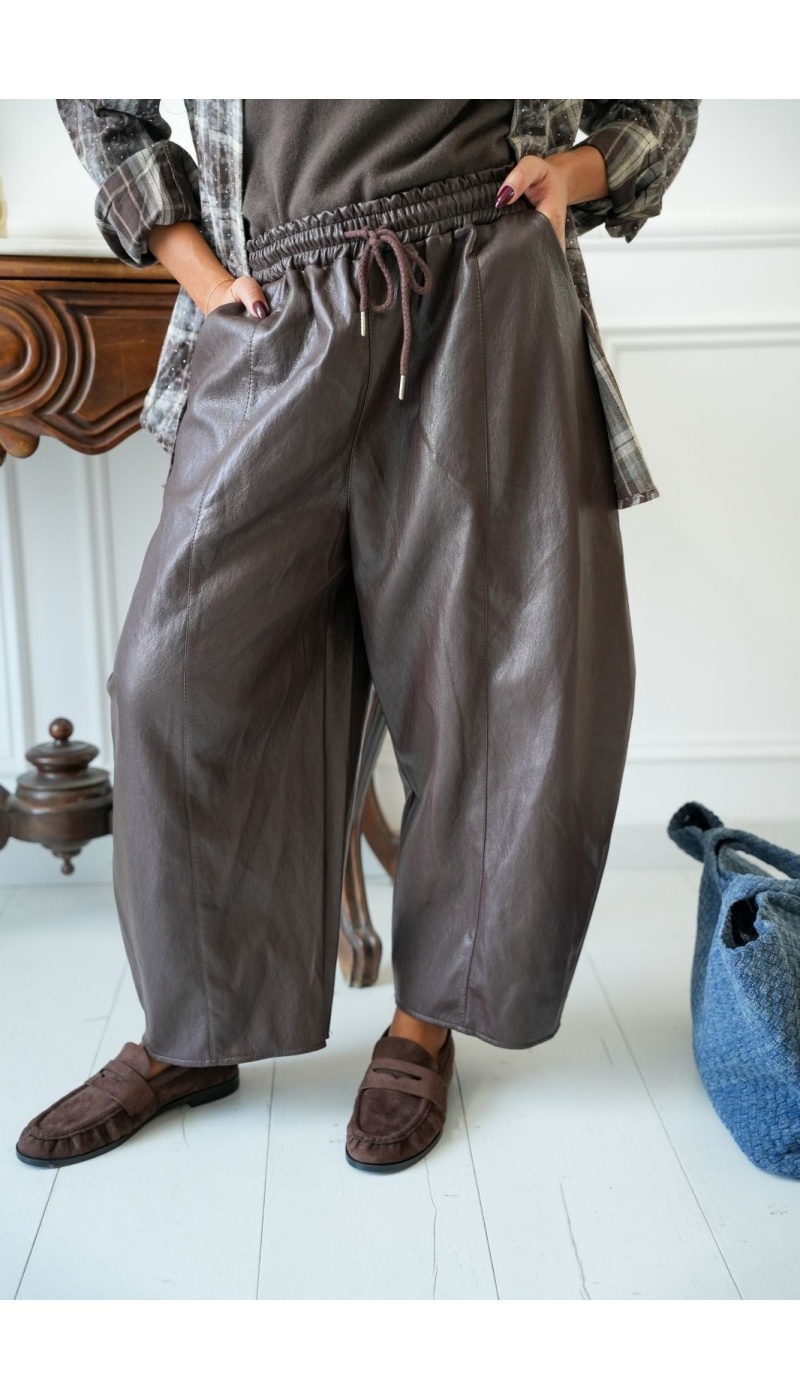 Pantalon Similicuir Choco JORDANS Noho - 6 | Bem-vindo