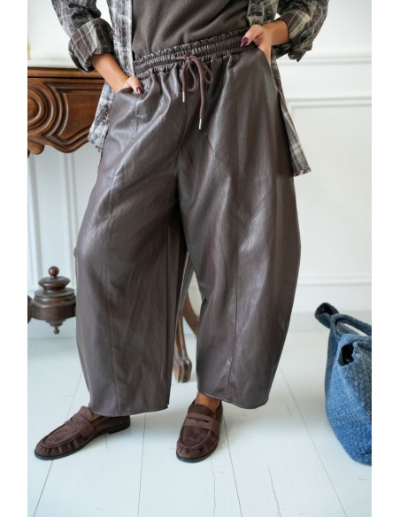 Pantalon Similicuir Choco JORDANS Noho - 6 | Accueil