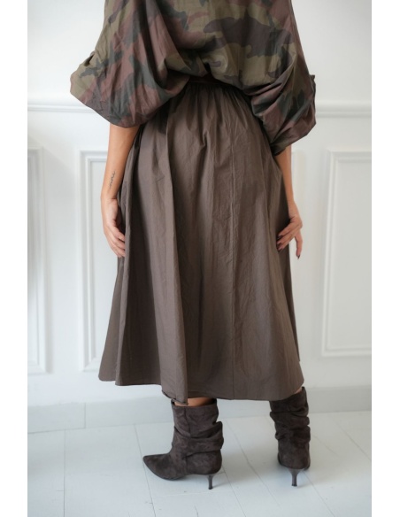 Jupe Longue Marron Johanna ESTRELLA Johanna - 3 | Accueil