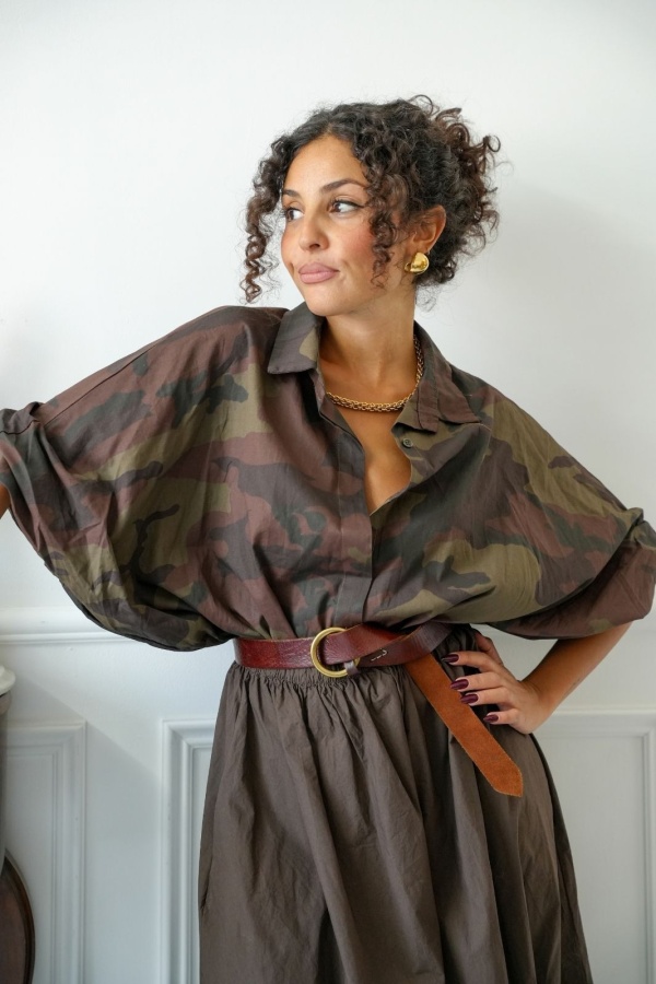 Chemisier Militaire Bouffante TORTOSA Noho - 1 | Accueil