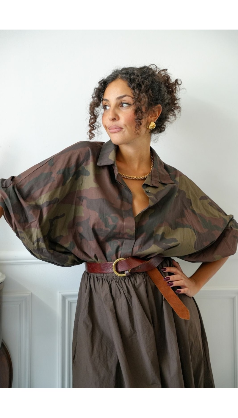 Chemisier Militaire Bouffante TORTOSA Noho - 1 | Accueil