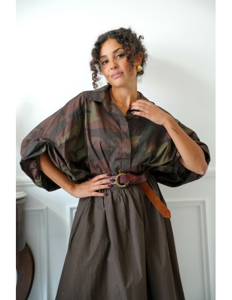 Chemisier Militaire Bouffante TORTOSA Noho - 3 | Accueil