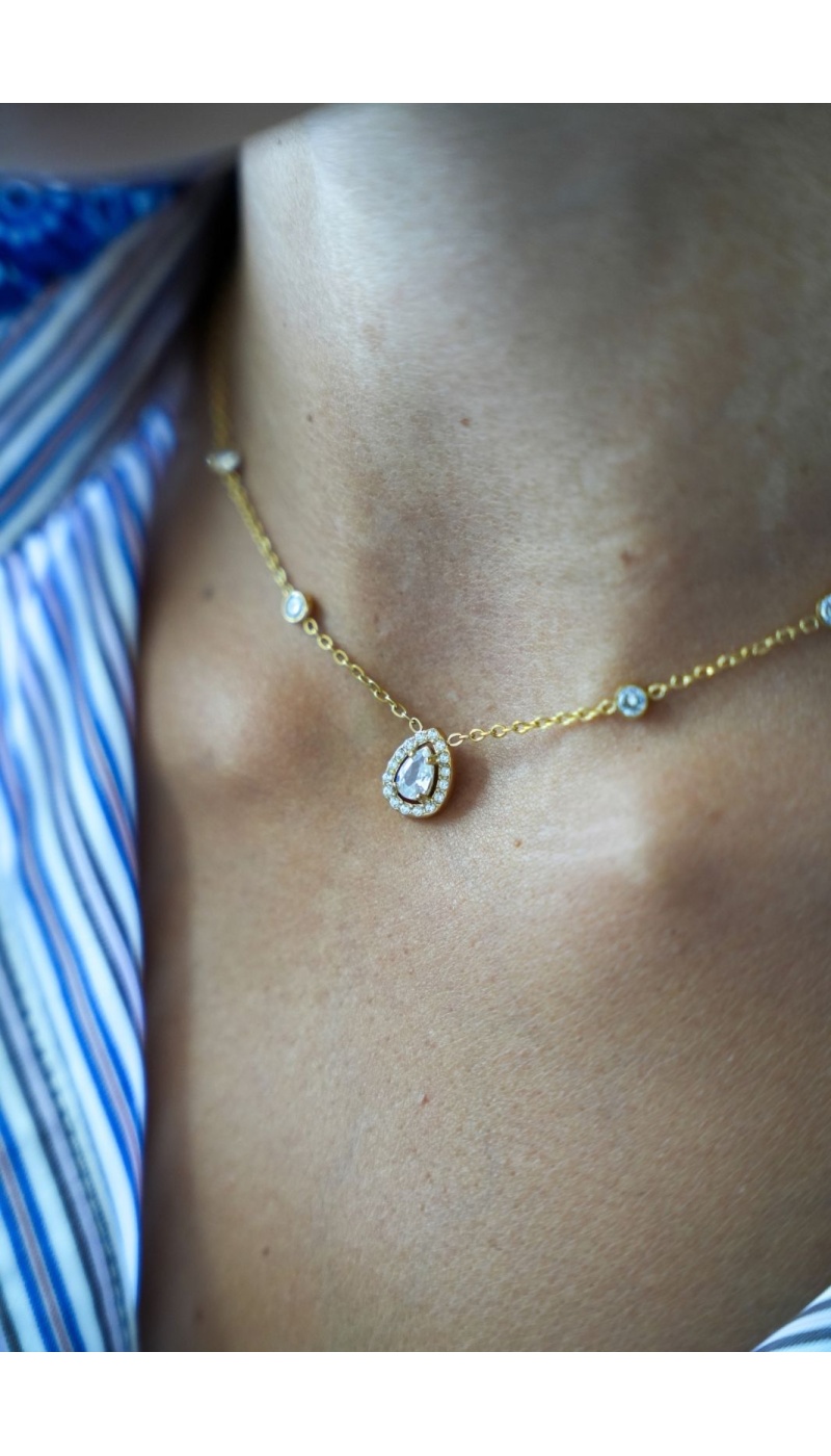 Collier Strass Doré BERMEO Noho - 1 | Accueil