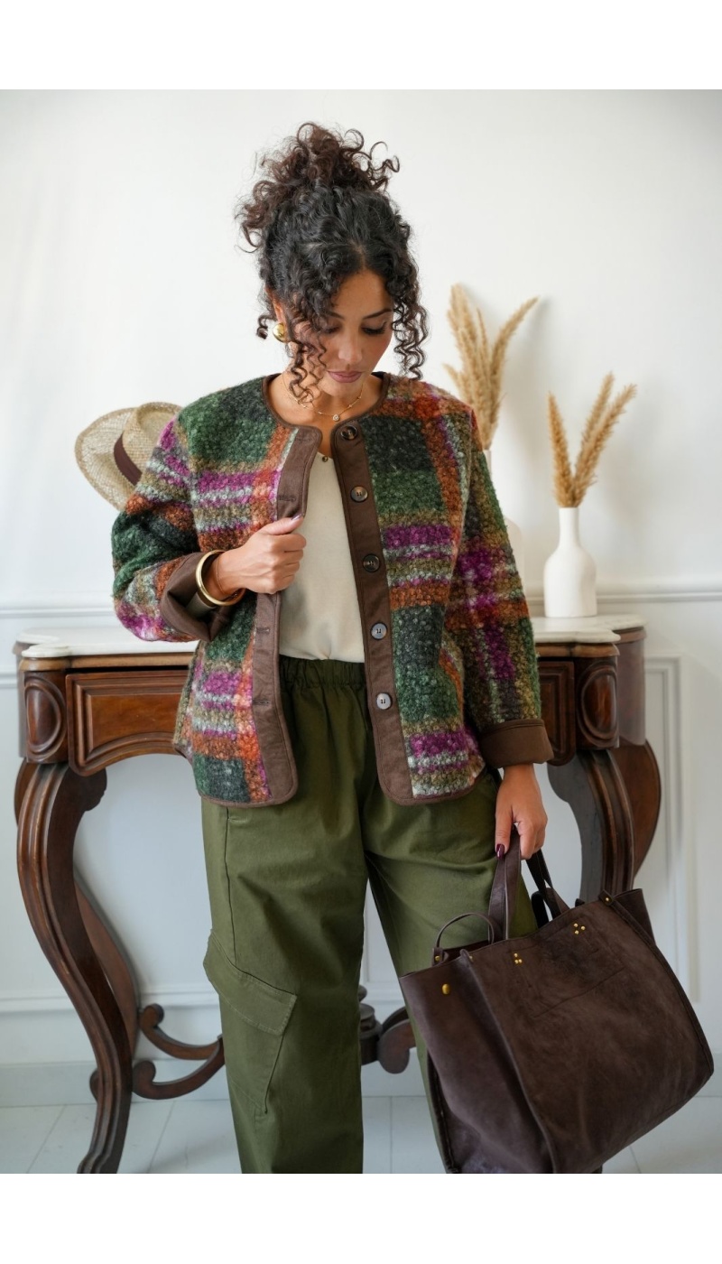 Veste Douce Carreaux CARDIFF Noho - 2 | Willkommen