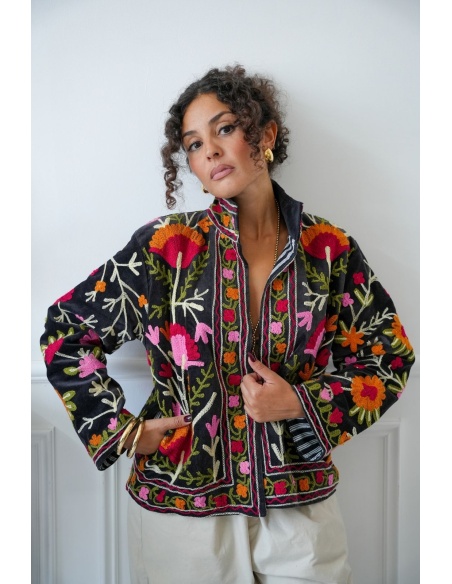 Veste Brodée Noire Johanna INSAR Noho - 4 | Bem-vindo