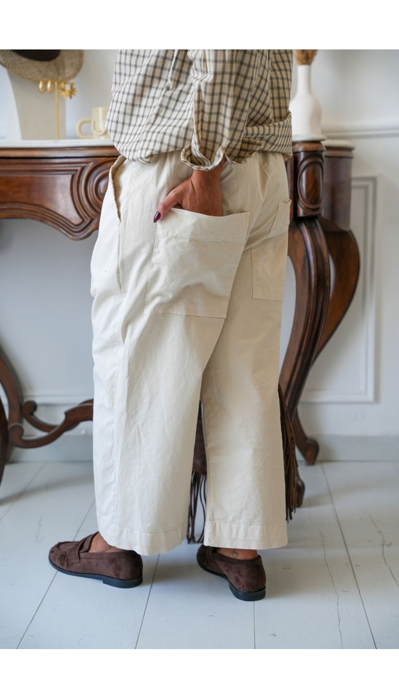 Pantalon Ecru Johanna THECLE Johanna - 3 | Accueil