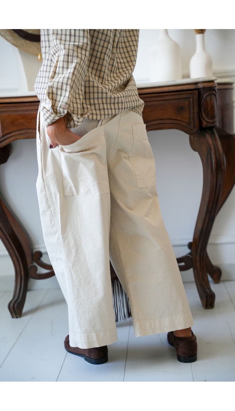 Pantalon Ecru Johanna THECLE Johanna - 4 | Accueil