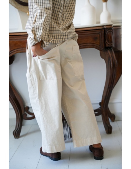 Pantalon Ecru Johanna THECLE Johanna - 4 | Accueil