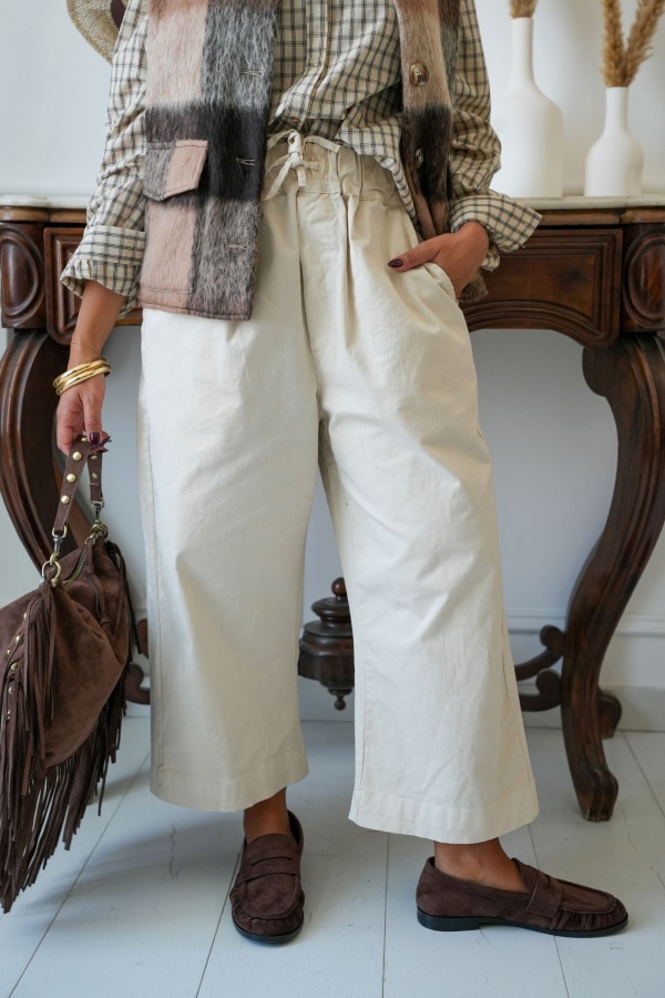 Pantalon Ecru Johanna THECLE Johanna - 1 | Accueil 2