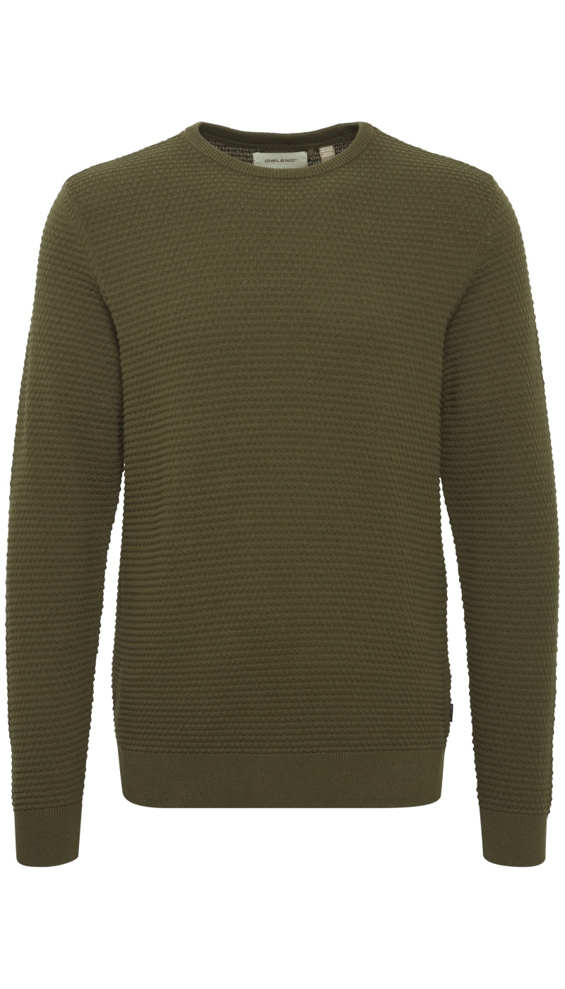 Pull Gaufré Kaki BHREDHILL BLEND - 6 | HAUTS