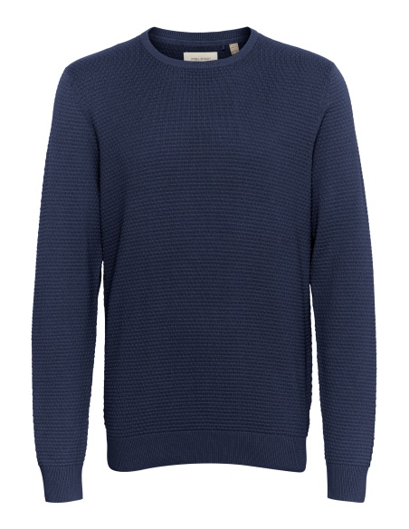 Pull Gaufré Marine BHREDHILL BLEND - 5 | HAUTS