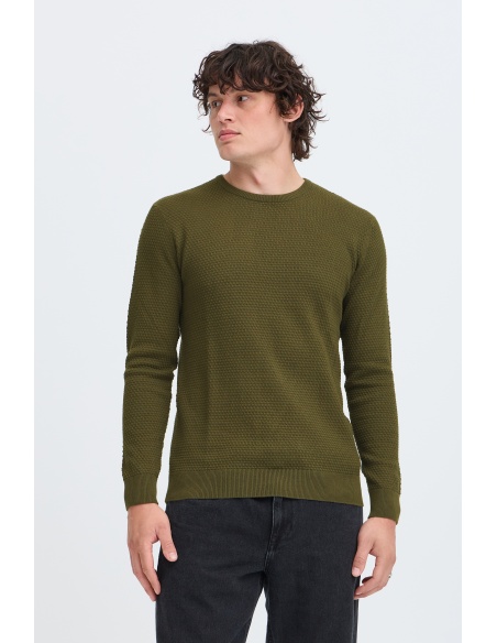Pull Gaufré Kaki BHREDHILL BLEND - 2 | HAUTS