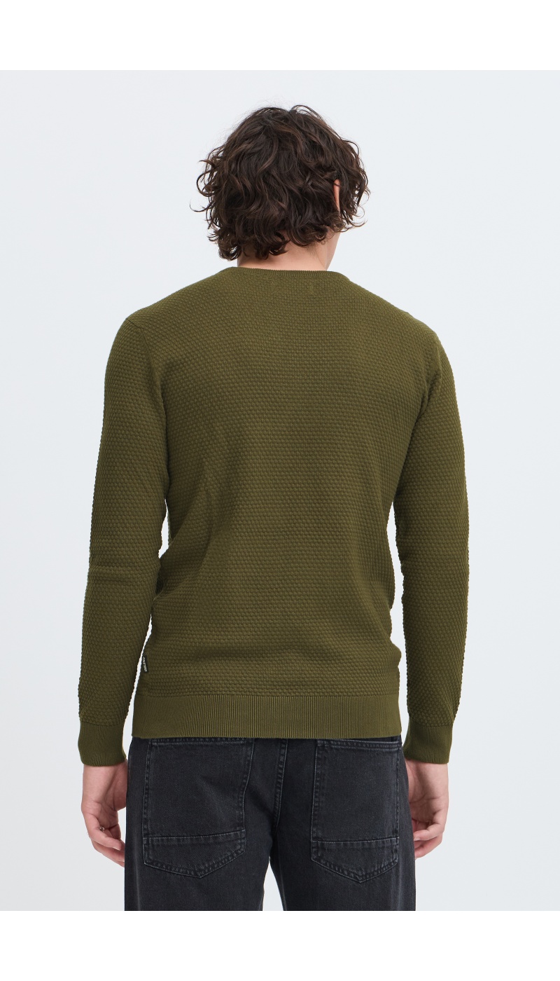 Pull Gauffre Kaki BHREDHILL BLEND - 3 | TOPS