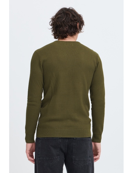 Pull Gaufré Kaki BHREDHILL BLEND - 3 | HAUTS