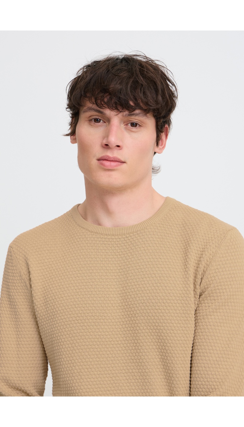 Pull Gaufré Beige BHREDHILL BLEND - 4 | HAUTS