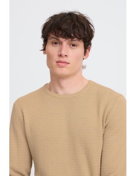 Pull Gaufré Beige BHREDHILL BLEND - 4 | HAUTS