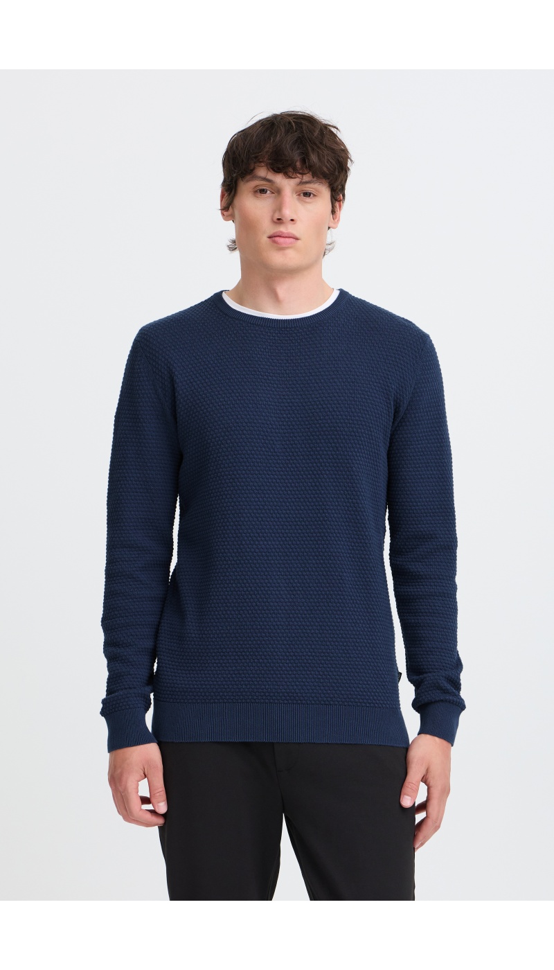 Pull Gauffre Marine BHREDHILL BLEND - 2 | TOPS