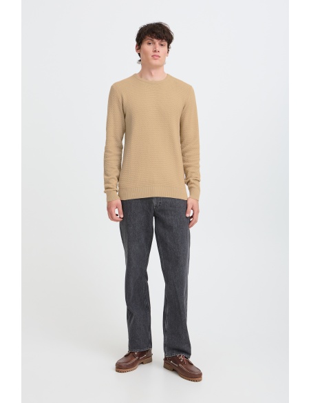 Pull Gaufré Beige BHREDHILL BLEND - 1 | HAUTS