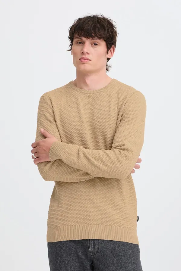 Pull Gaufré Beige BHREDHILL BLEND - 1 | HAUTS 2